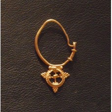 Earrings of solar cross